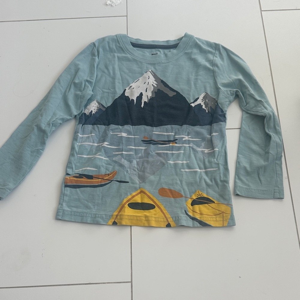 Tea collection Kids Mountain Adventure Long Sleeve Shirt - Blue 5